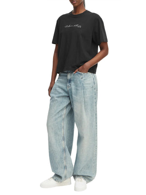 CALVIN2 2USCITA T-Shirt Calvin Klein Ss Graphic Boxy Tee - Nero
