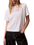 CALVIN2 2USCITA T-Shirt Calvin Klein Ss Graphic Boxy Tee - Bianco