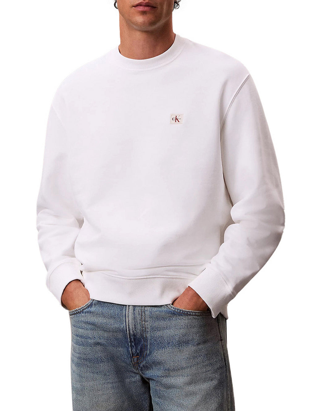 Calvin Klein Felpa Calvin Klein Monologo - Bianco