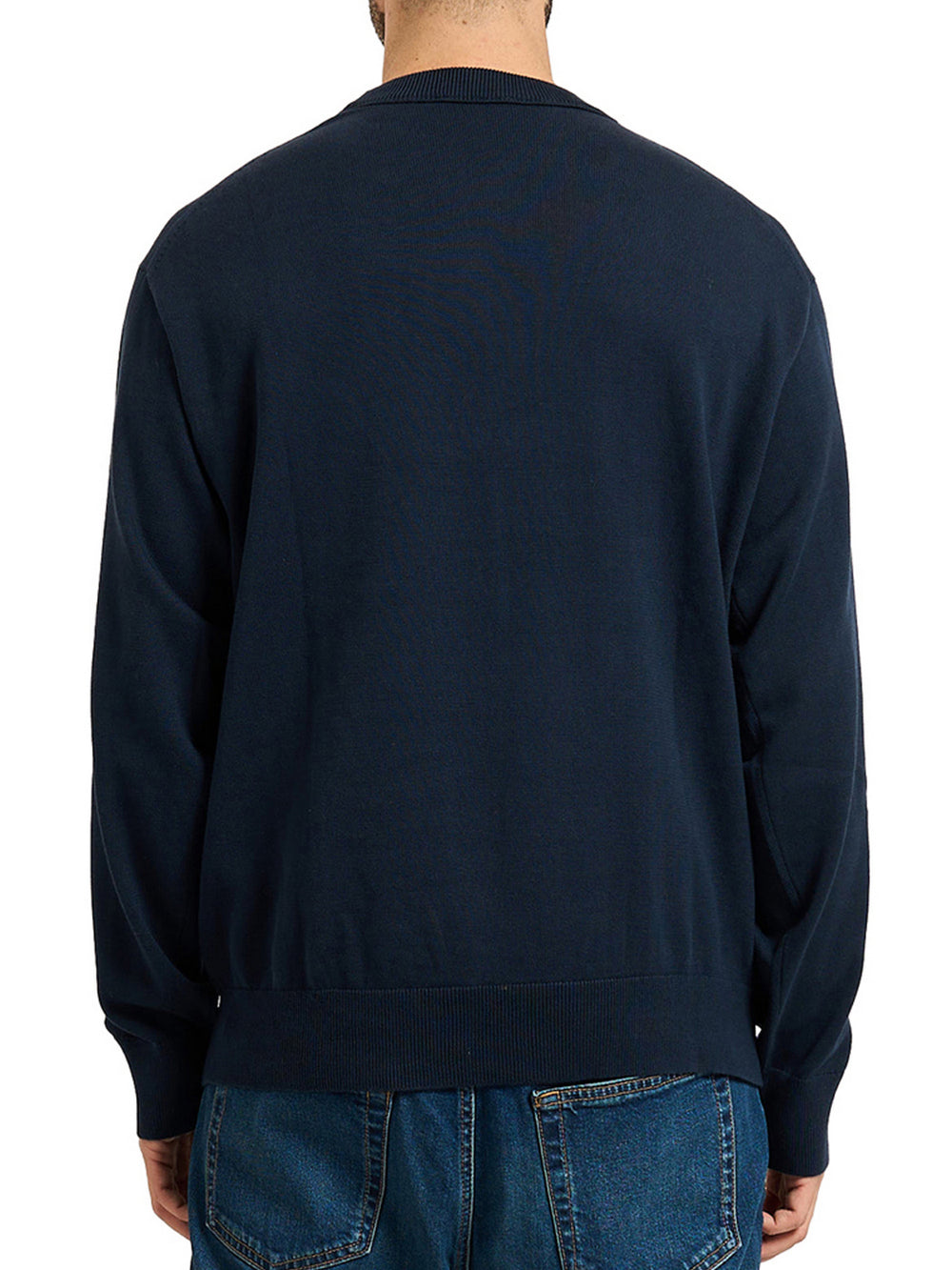 Calvin Klein Maglione Calvin Klein Con Monogramma Cotton Relaxed - Blu