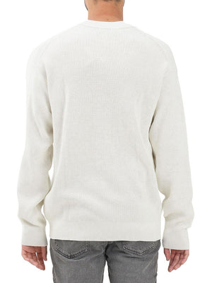 Calvin Klein Maglione Calvin Klein Cotton Waffle - Avorio