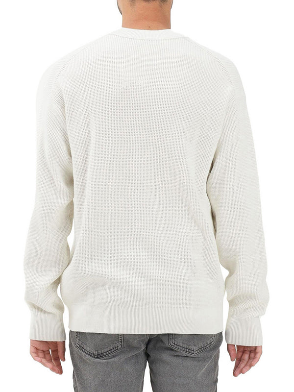 Calvin Klein Maglione Calvin Klein Cotton Waffle - Avorio