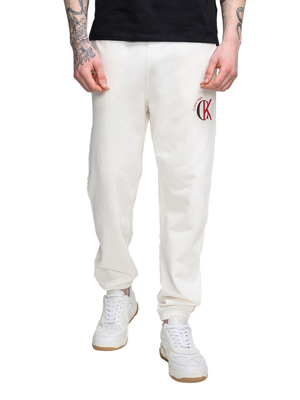 Calvin Klein Pantatuta Calvin Klein Eu 350Terry Graphic - Panna