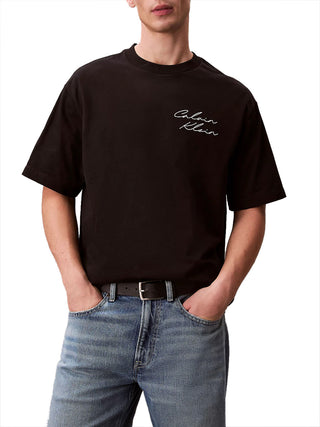 CALVIN2 2USCITA Calvin Klein T-Shirt 16S April Graphic Relaxed - Nero