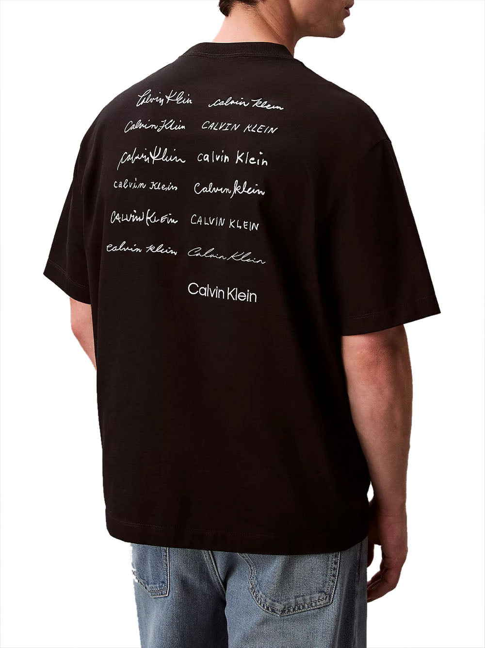 CALVIN2 2USCITA Calvin Klein T-Shirt 16S April Graphic Relaxed - Nero