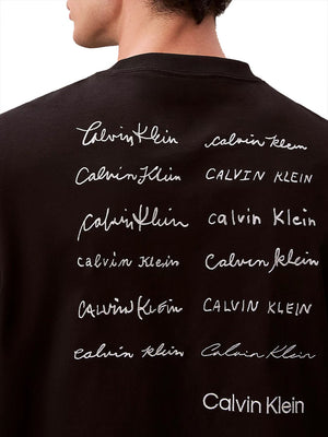 CALVIN2 2USCITA Calvin Klein T-Shirt 16S April Graphic Relaxed - Nero