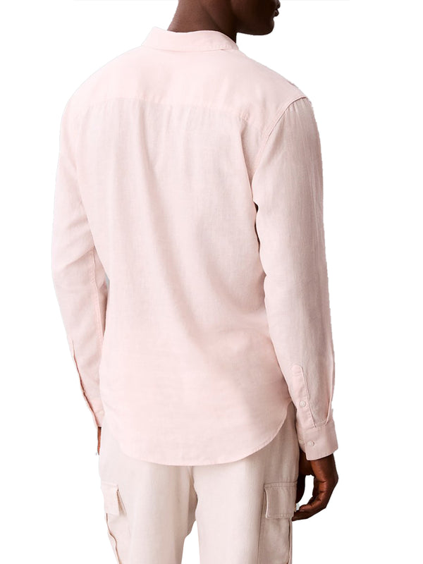 CALVIN2 2USCITA Camicia Calvin Klein In Tinta Unita - Pesca