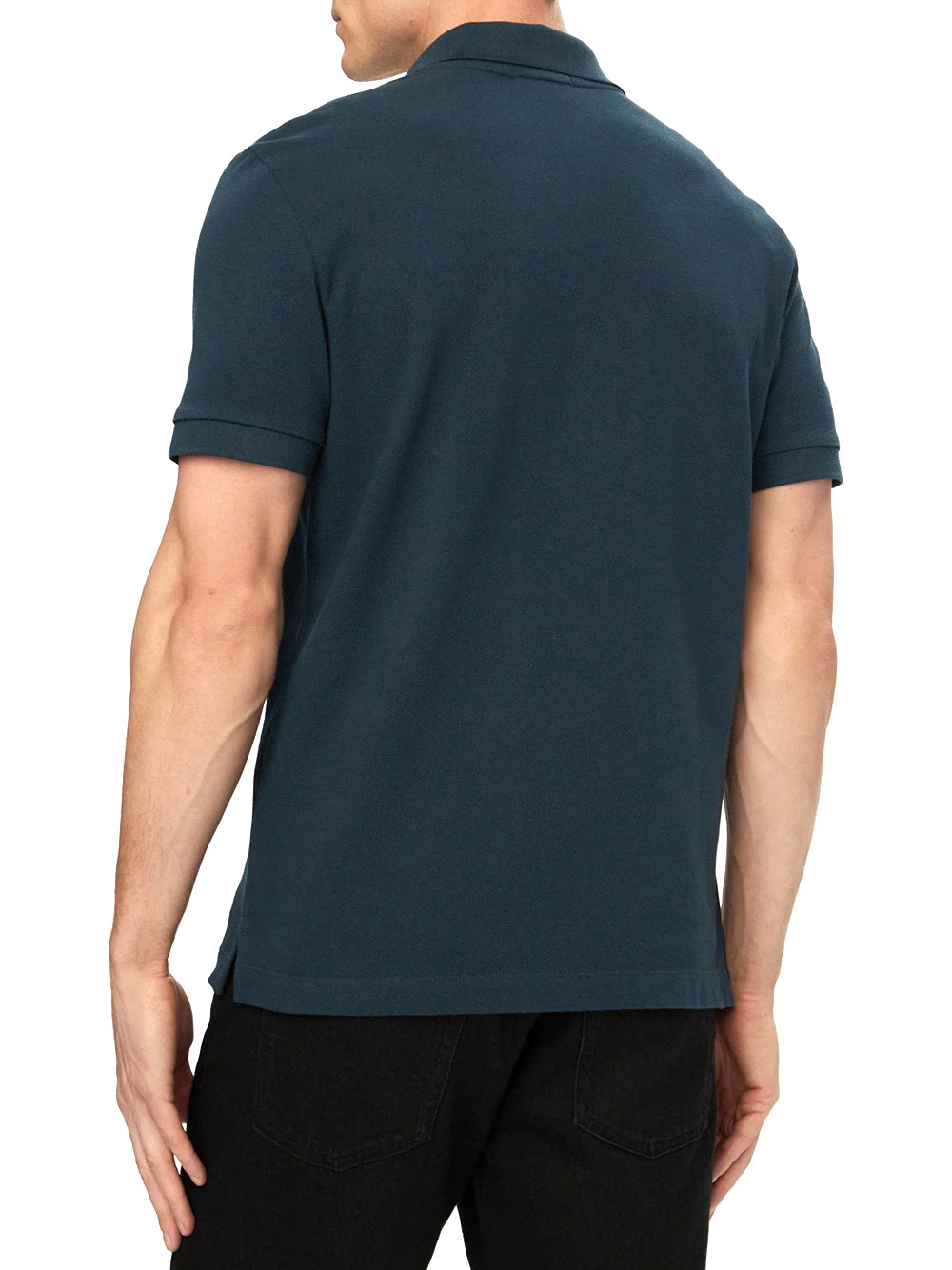CALVIN2 2USCITA Polo Calvin Klein In Piqué Di Cotone Con Colletto Aperto Navy