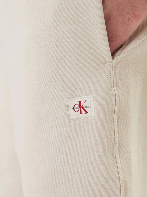 CALVIN2 2USCITA Short Calvin Klein Sportivi 350Terry Badge - Beige