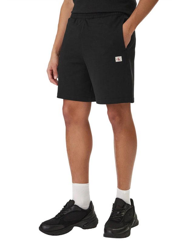 CALVIN2 2USCITA Calvin Klein Short Sportivi 350Terry Badge - Nero