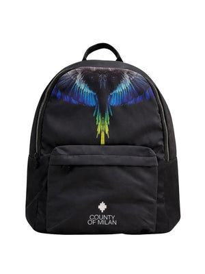 COUNTY OF MILAN Zaino Marcelo Burlon Printed - Nero/Multi