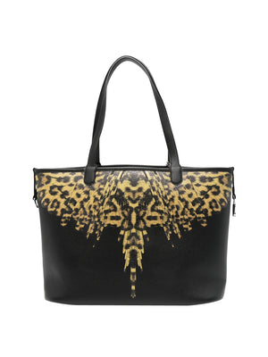 COUNTY OF MILAN Borsa a Tracolla County Of Milan - Nero/Leopardato