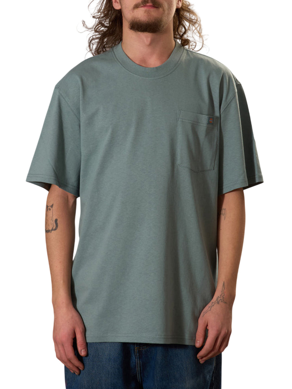 DICKIES T-Shirt Dickies Luray Pocket - Petrolio