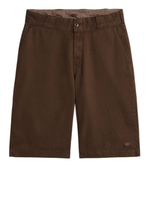 DICKIES Bermuda Da Lavoro 247 13-Inch Tinti In Capo Loose - Marrone
