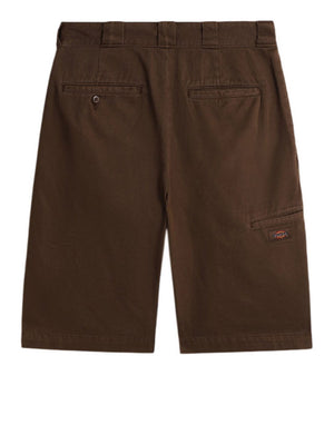 DICKIES Bermuda Da Lavoro 247 13-Inch Tinti In Capo Loose - Marrone