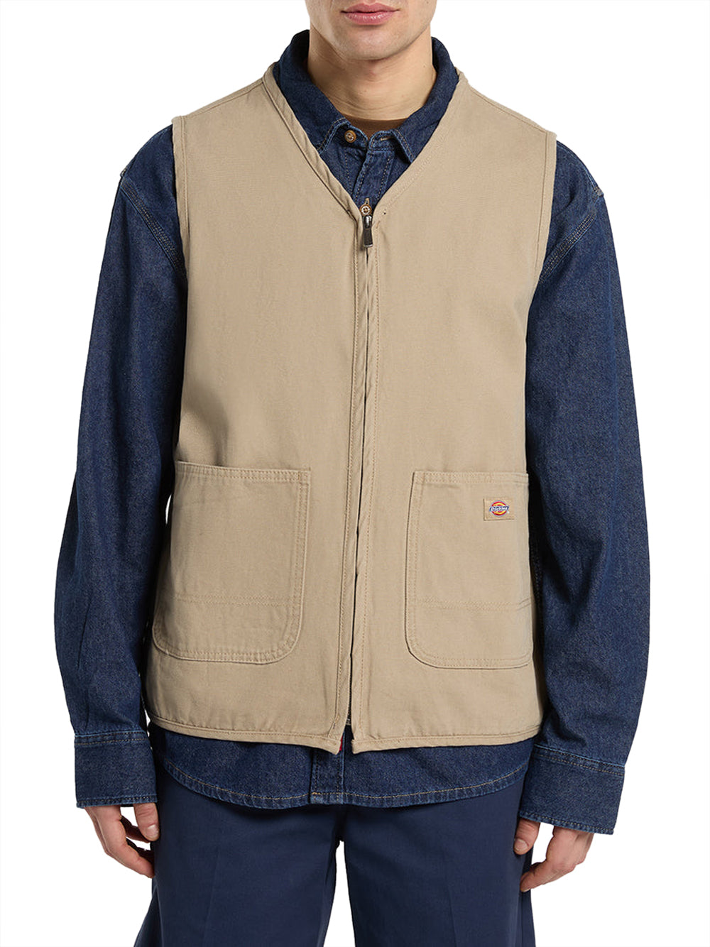 DICKIES Gilet Dickies In Canvas - Sabbia