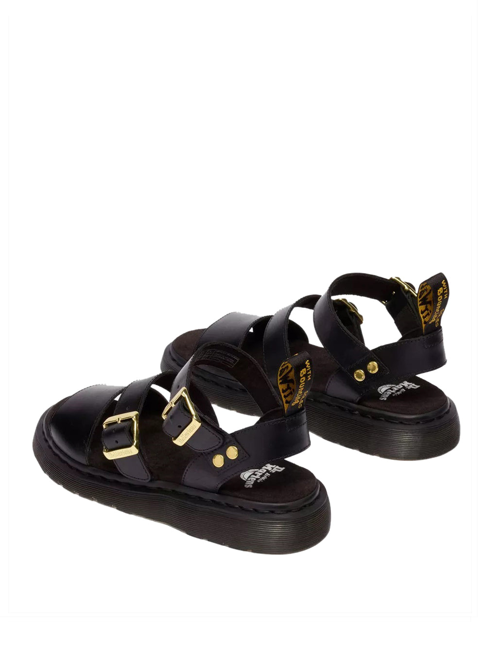 DR MARTENS Sandalo Basso Dr Martens Gladiator Gryphon - Nero