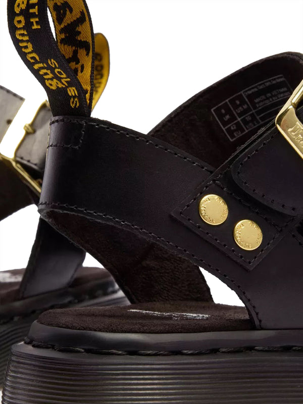 DR MARTENS Sandalo Basso Dr Martens Gladiator Gryphon - Nero