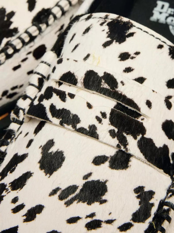 DR MARTENS Mocassini Dr Marterns Penton Dalmatian Print - Crema/Nero