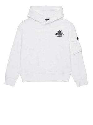 Dsquared Felpa Dsquared2 Maple Leaf - Bianco