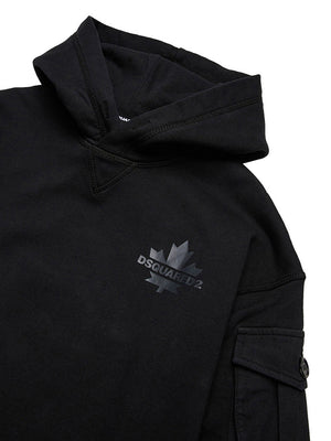 Dsquared Felpa Dsquared2 Maple Leaf - Nero