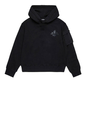 Dsquared Felpa Dsquared2 Maple Leaf - Nero