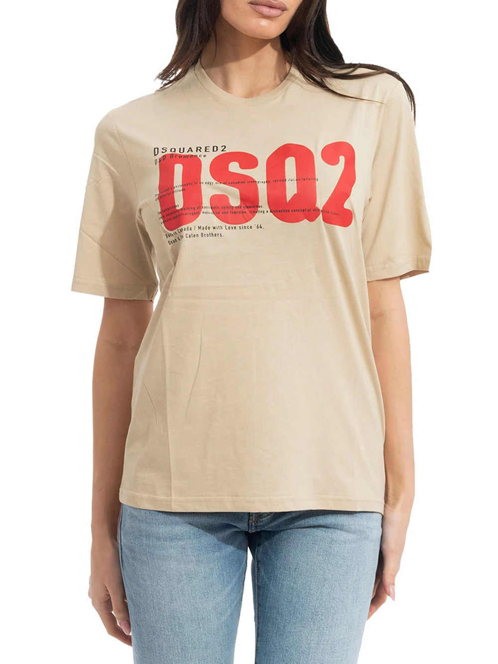 Dsquared T-Shirt Dsquared2 Loose Fit - Beige