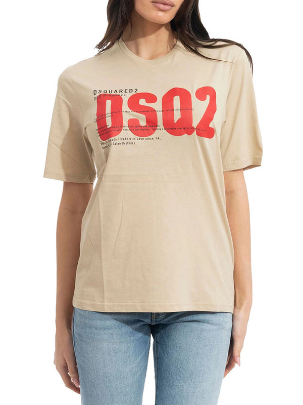 Dsquared T-Shirt Dsquared2 Loose Fit - Beige