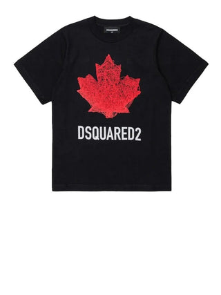 Dsquared T-Shirt Dsquared2 Maple Leaf - Nero