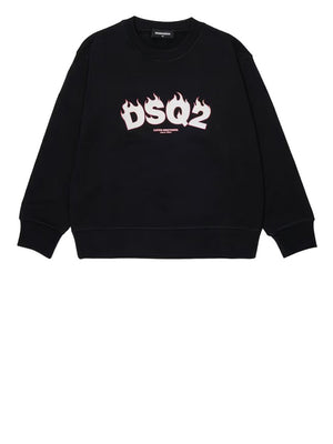 Dsquared Felpa Dsquared2 Slouch Fit - Nero