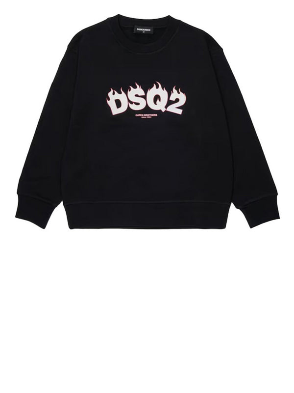 Dsquared Felpa Dsquared2 Slouch Fit - Nero
