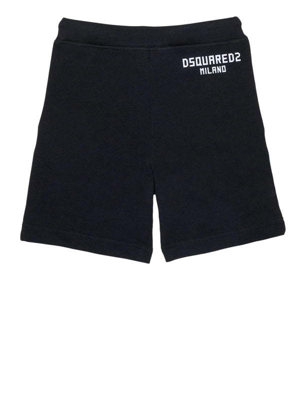 DSQUARED2 Bermuda Dsquared Tinta Unita - Nero