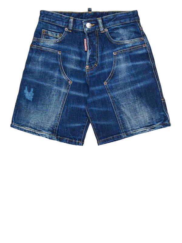 DSQUARED2 Bermuda Dsquared2 In Tessuto Denim
