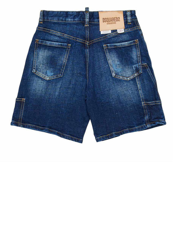 DSQUARED2 Bermuda Dsquared2 In Tessuto Denim