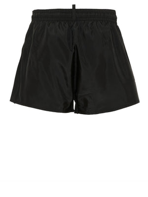 DSQUARED2 Bermuda Dsquared Logo Frontale - Nero