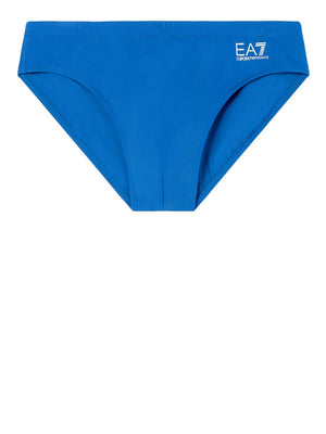 Ea7 Costume Slip Ea7 - Blu/Argento