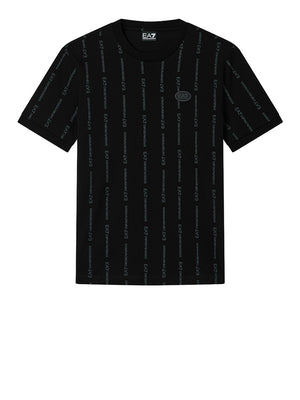 Ea7 T-Shirt Ea7 Graphic Series In Cotone - Nero