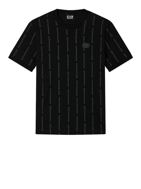 Ea7 T-Shirt Ea7 Graphic Series In Cotone - Nero