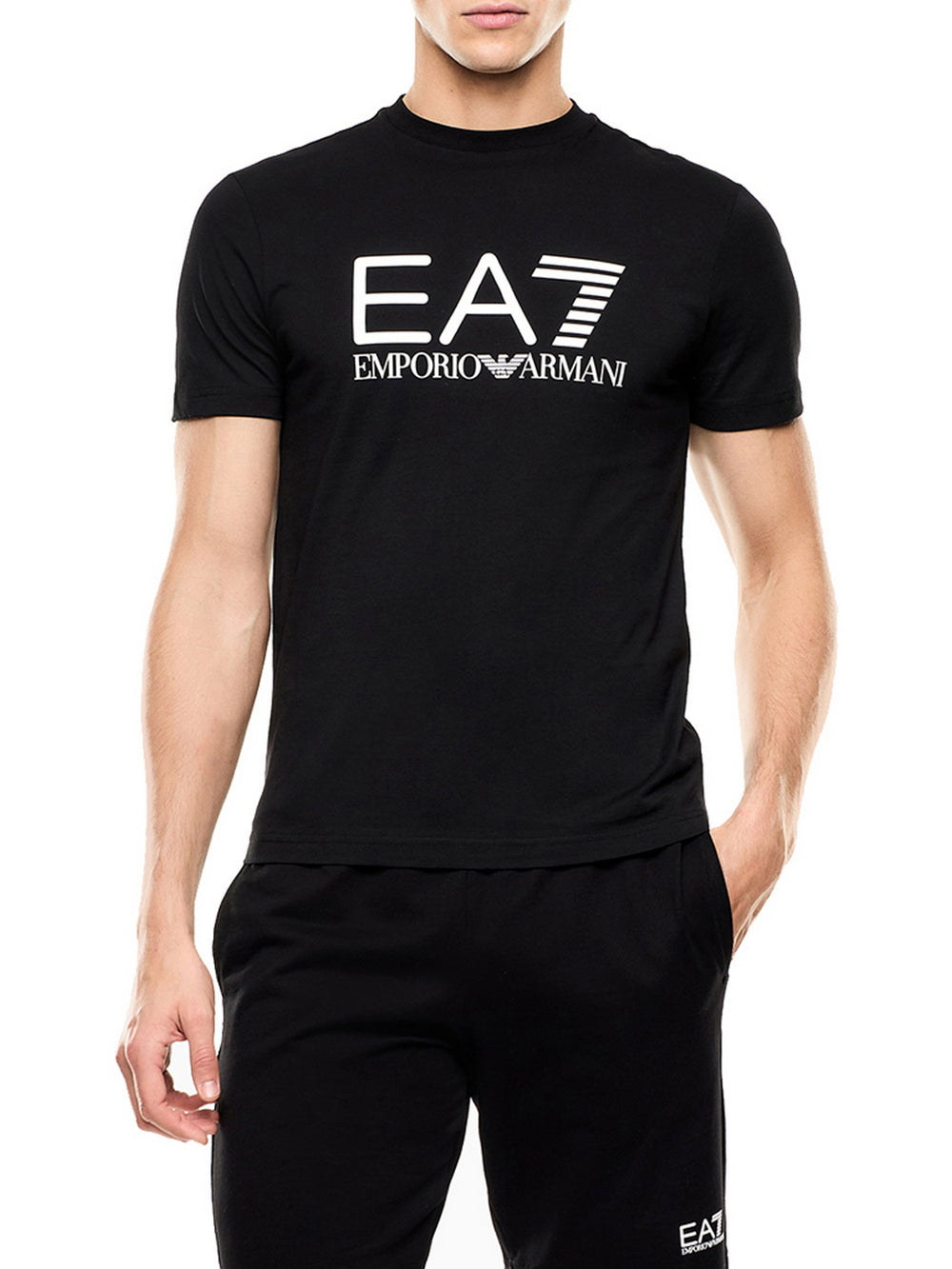 Ea7 T-Shirt Ea7 Core Identity In Jersey - Nero
