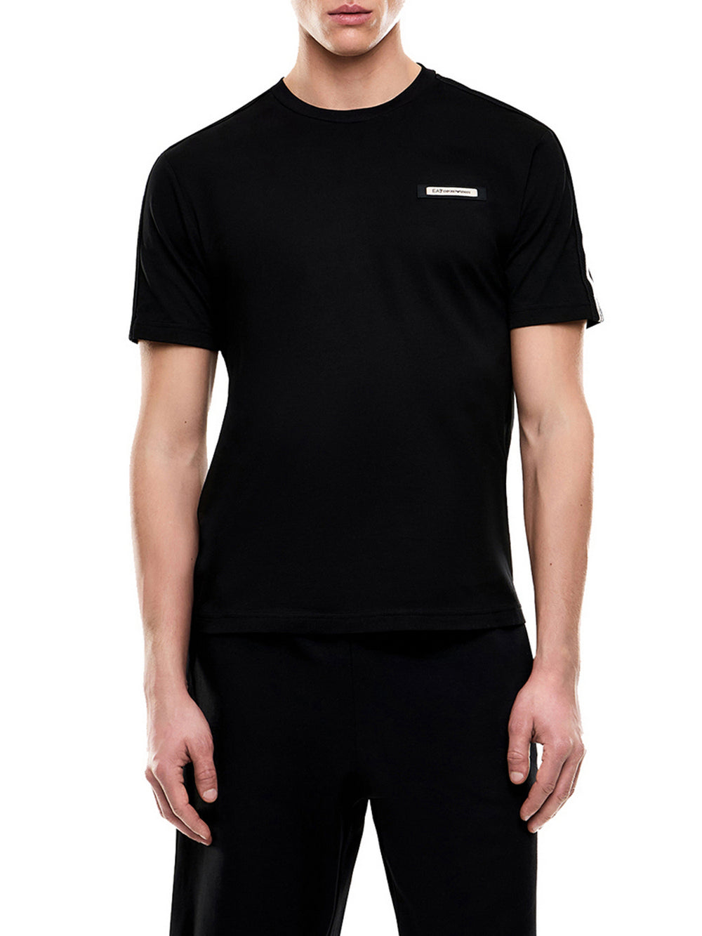 Ea7 T-Shirt Ea7 Girocollo Logo Series In Cotone - Nero