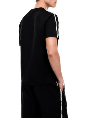 Ea7 T-Shirt Ea7 Girocollo Logo Series In Cotone - Nero
