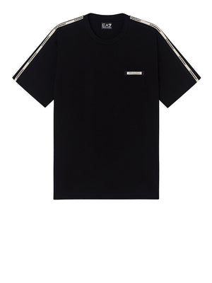 Ea7 T-Shirt Ea7 Girocollo Logo Series In Cotone - Nero