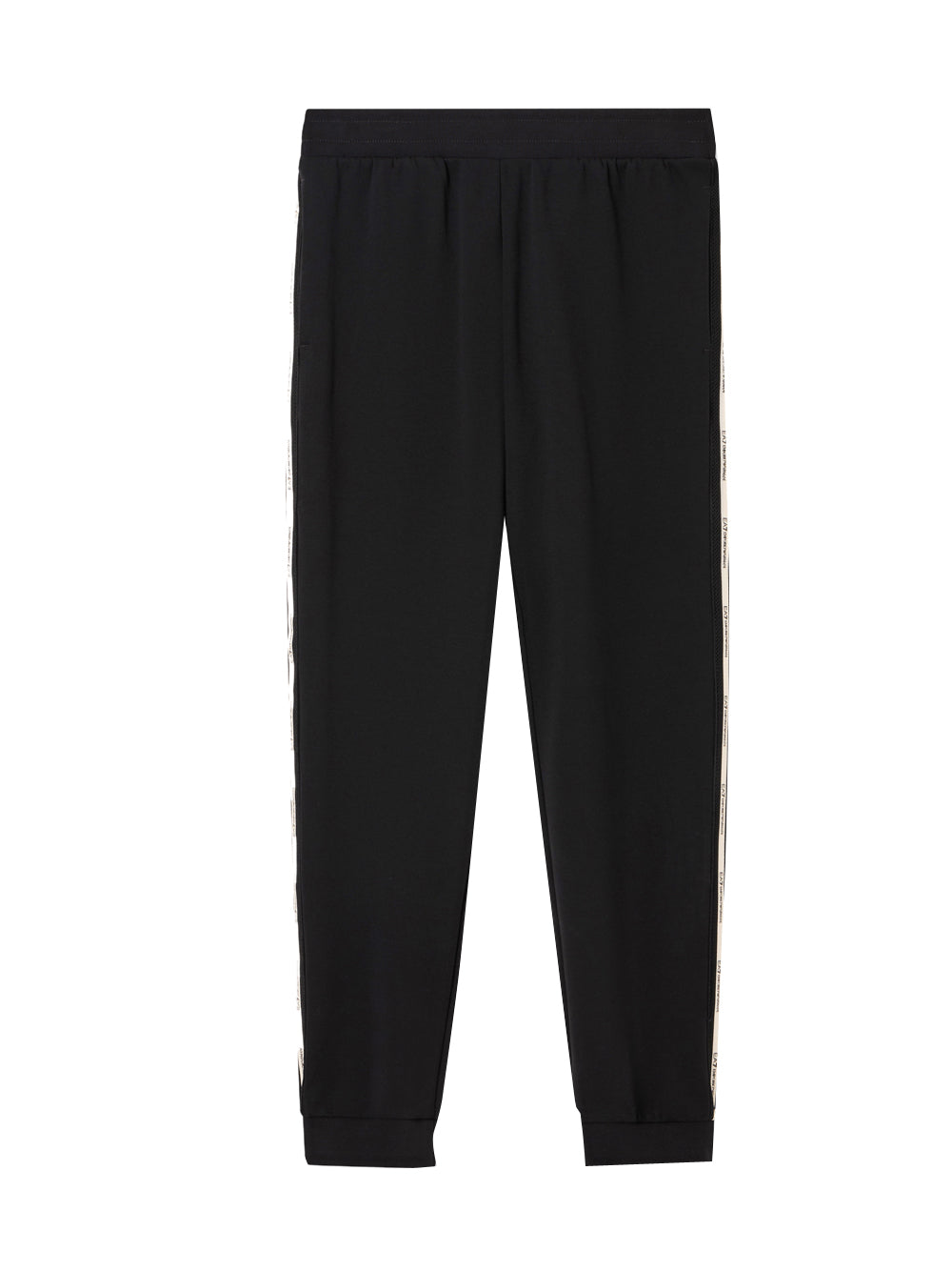 EA7 Pantaloni Ea7 Jogger Logo Series In Misto Cotone - Nero