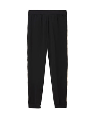 EA7 Pantaloni Ea7 Jogger Logo Series In Misto Cotone - Nero