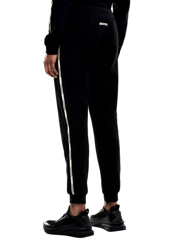 EA7 Pantaloni Ea7 Jogger Logo Series In Misto Cotone - Nero