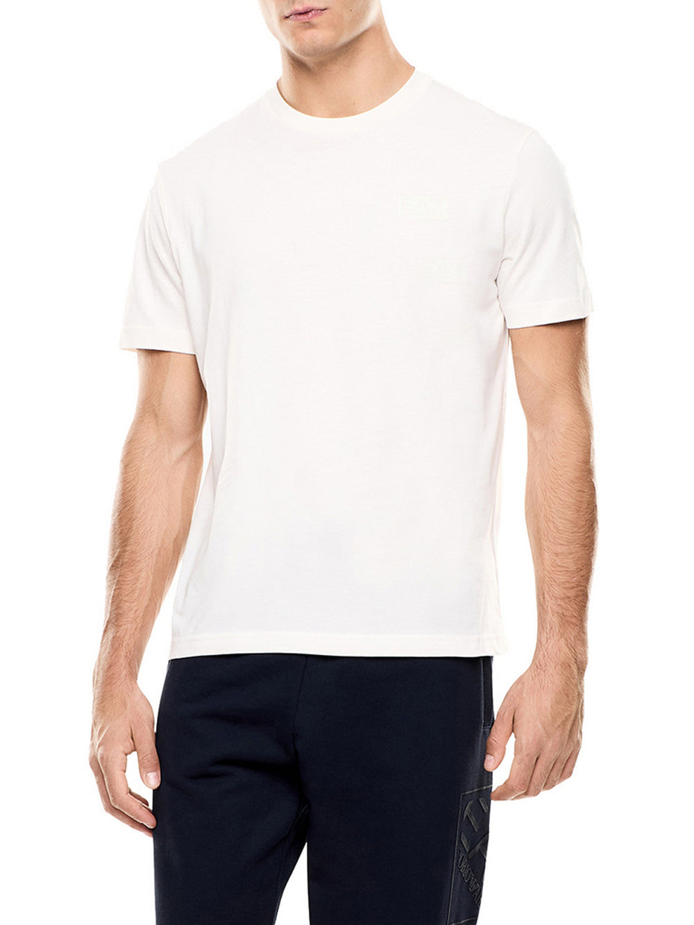 Ea7 T-Shirt Ea7 Logo Series In Jersey - Bianco