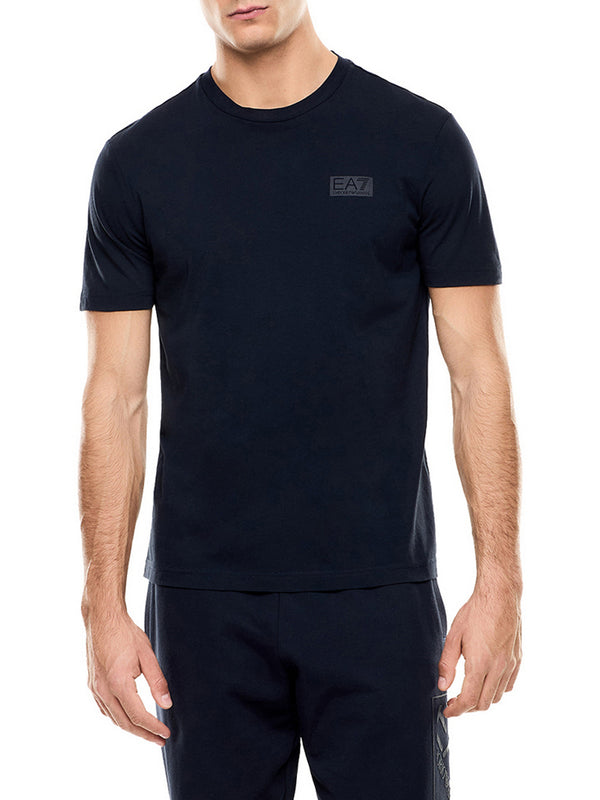 Ea7 T-Shirt Ea7 Logo Series In Jersey - Blu
