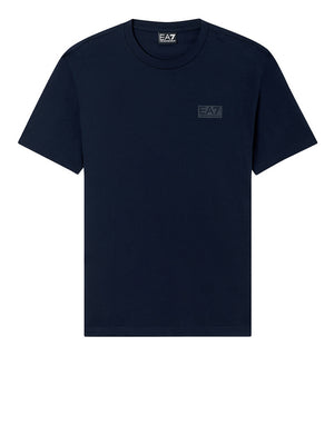 Ea7 T-Shirt Ea7 Logo Series In Jersey - Blu