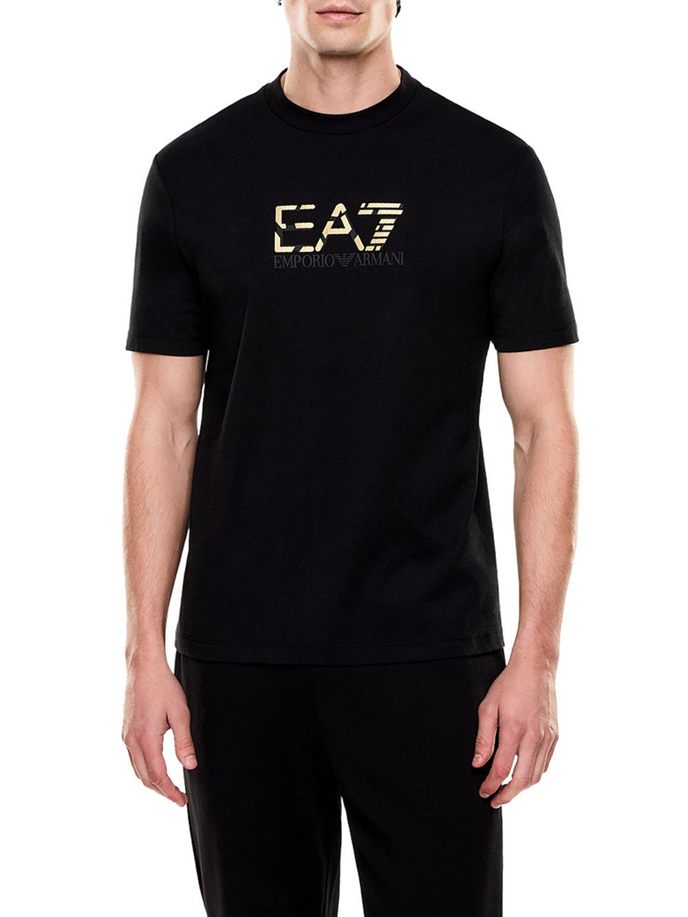 Ea7 T-Shirt Ea7 Premium Label - Nero/Oro