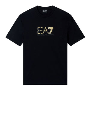 Ea7 T-Shirt Ea7 Premium Label - Nero/Oro